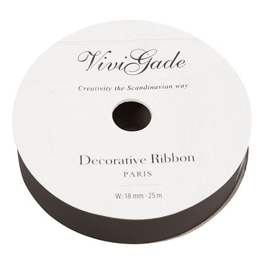 Creativ company cadeaulint mat zwart, 25m