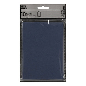 Creativ company kaarten blauw 10,5x15cm, 10st.