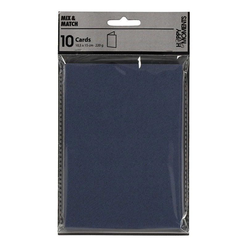 Load image into Gallery viewer, Creativ company kaarten blauw 10,5x15cm, 10st.
