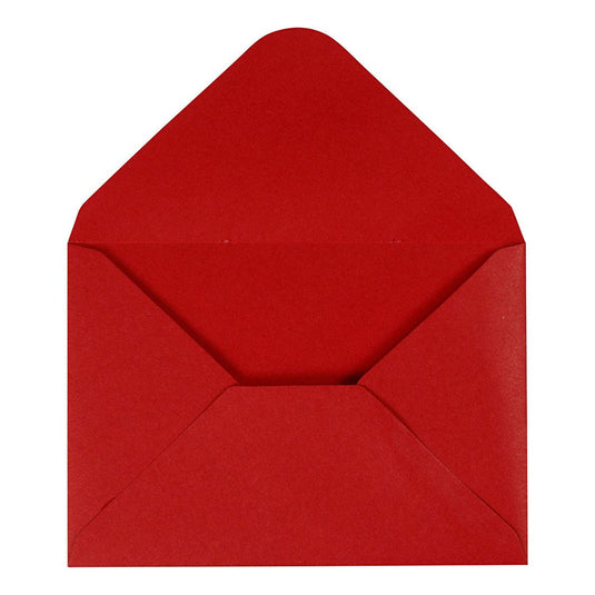 Creativ company enveloppen, afmeting envelop 11,5x16 cm, 110 gr, rood, 10 stuk 1 doos