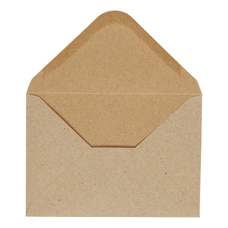 Load image into Gallery viewer, Creativ company enveloppen, afmeting envelop 11,5x16 cm, 110 gr, naturel, 10 stuk 1 doos
