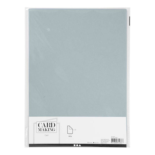 Creativ company karton, a4, vel 210x297 mm, 220 gr, grijs, 10 stuk 1 doos