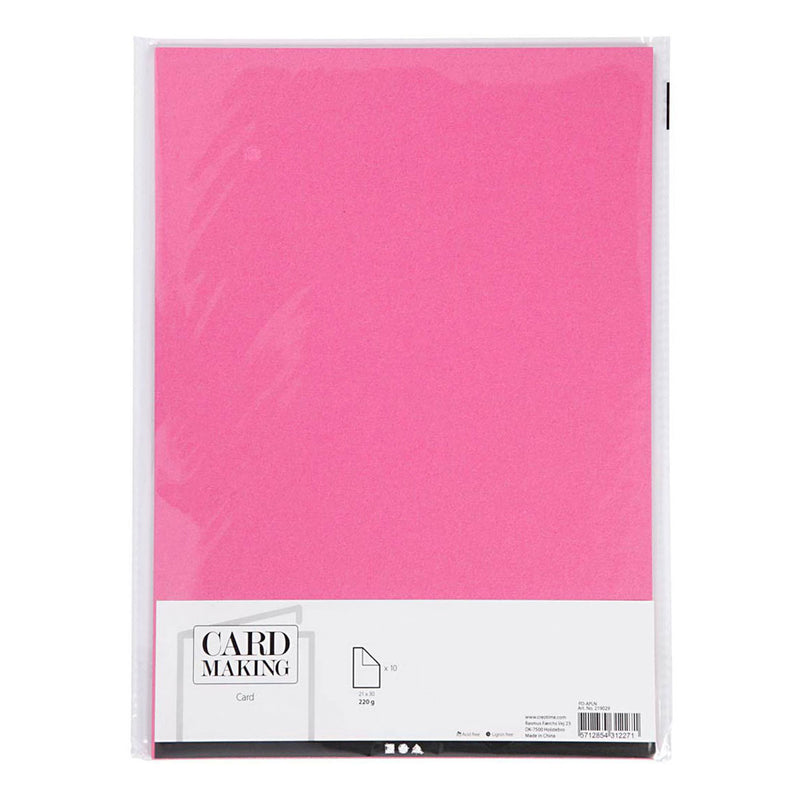 Load image into Gallery viewer, Creativ company karton roze a4 220g, 10st.
