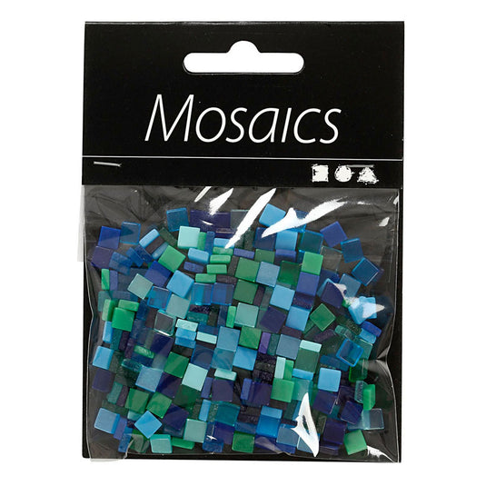 Creativ company mini mozaiek blauw groen 5x5mm, 25 gram