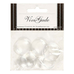 Creativ company ronde cabochons met platte achterkant, 8st.