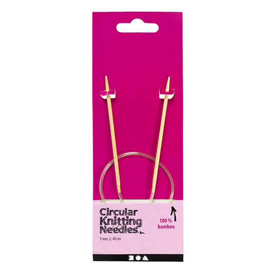 Creativ company rond breinaalden 3 mm, 40cm