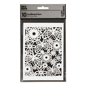 Creativ company patroonkarton, vel 10,5x15 cm, 200 gr, wit, 10 stuk 1 doos