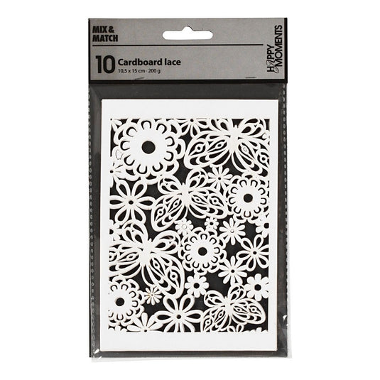 Creativ company patroonkarton, vel 10,5x15 cm, 200 gr, wit, 10 stuk 1 doos