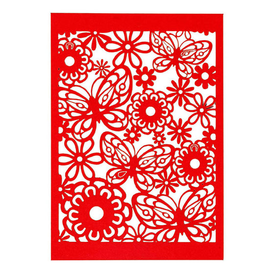 Creativ company patroonkarton rood, 10st.