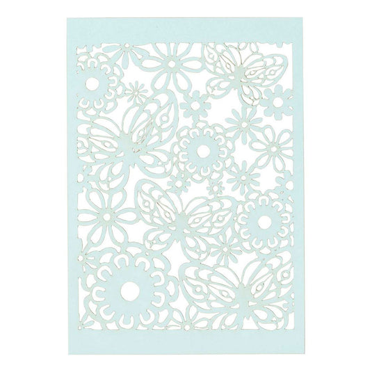 Creativ company patroonkarton, vel 10,5x15 cm, 200 gr, lichtblauw, 10 stuk 1 doos