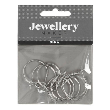Creativ company https: www.cchobby.nl oorbellen-d-25-mm-verzilverd-8-stuk-1-doos