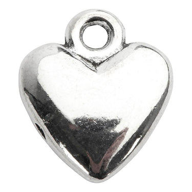 Creativ company https: www.cchobby.nl hartvormige-hanger-afm-13x15-mm-verzilverd-10-stuk-1-doos