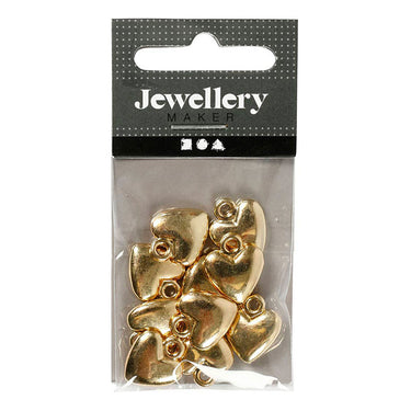 Creativ company http: www.cchobby.nl hartvormige-hanger-afm-13x15-mm-verguld-10-stuk-1-doos