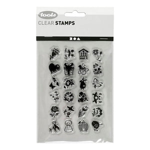 Creativ company silicone stempels kleine lieve groetjes, 1 vel