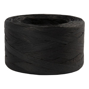 Creativ company papier raffia garen zwart, 100m