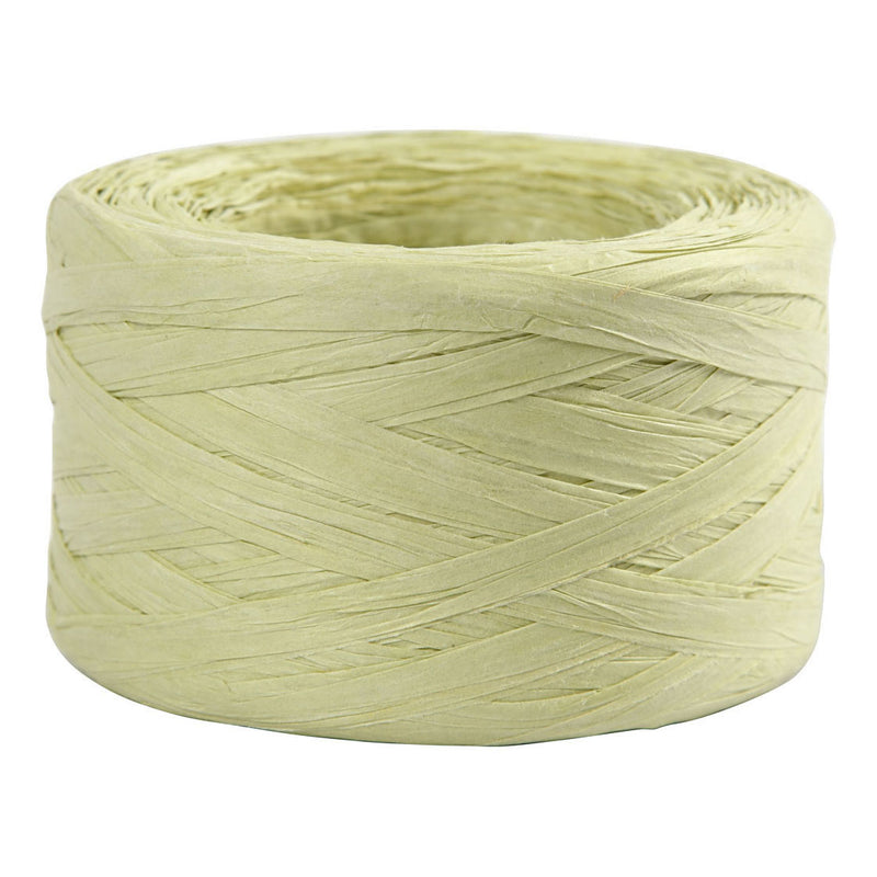 Load image into Gallery viewer, Creativ company papier raffia garen lichtgroen, 100m
