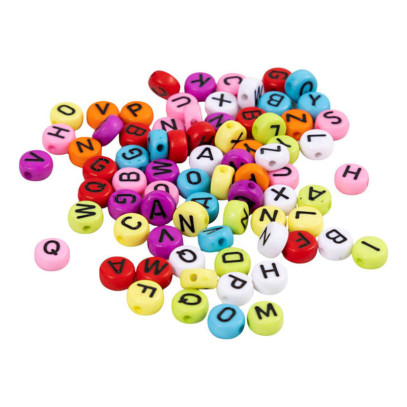 Afbeelding laden in galerijviewer, Creativ company ronde letterkralen diverse kleuren, 25 gram

