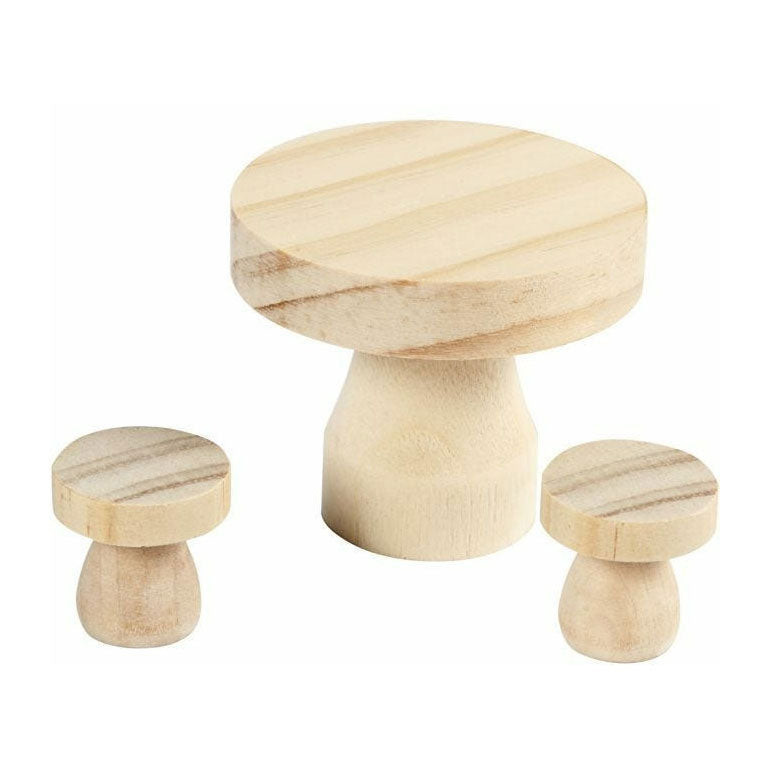 ギャラリービューアに画像をロードする, Creativ company houten mini meubelset, 3dlg.
