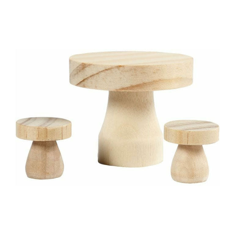 ギャラリービューアに画像をロードする, Creativ company houten mini meubelset, 3dlg.
