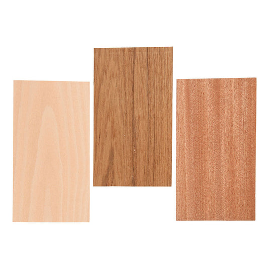 Creativ company bamboe fineer, vel 12x22 cm, dikte 0,75 mm, 3 vel 1 doos