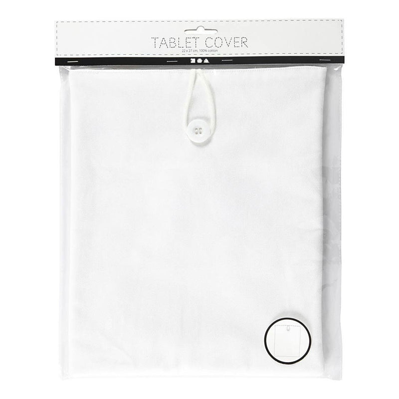 Afbeelding laden in galerijviewer, Creativ company tablet hoes wit, 22x27cm
