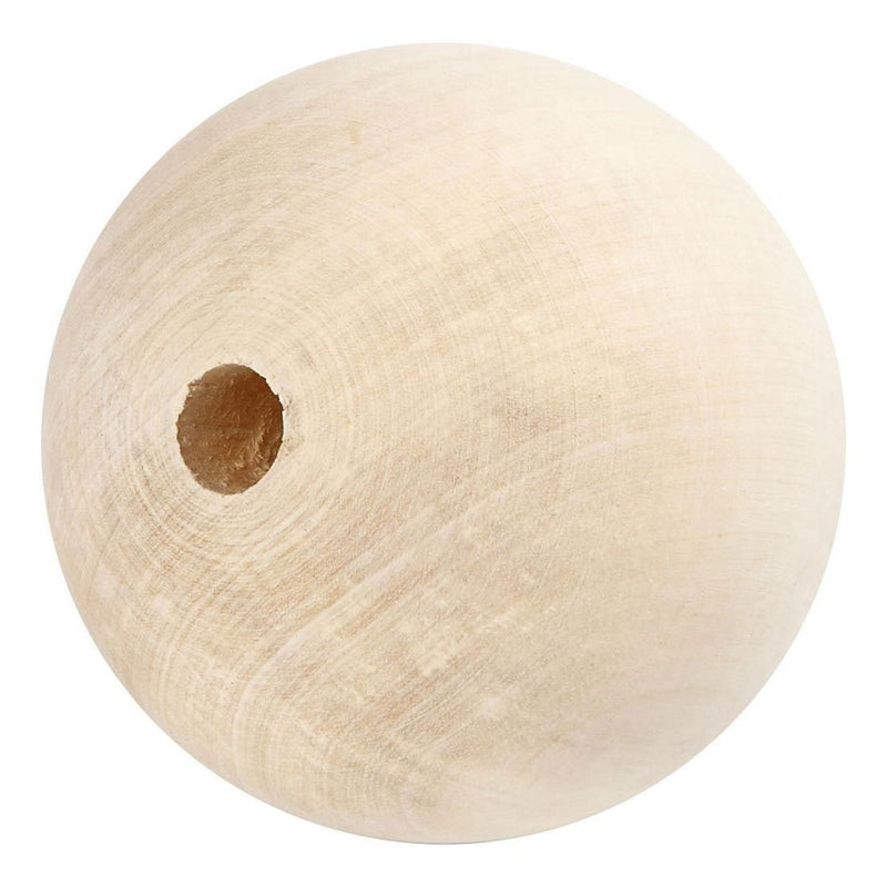Load image into Gallery viewer, Creativ company houten kraal 80 mm gatgrootte 12mm
