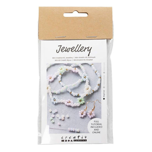 Creativ company mini hobbyset sieraden elastische armband en oorbel