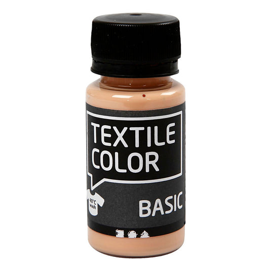 Creativ company textile color semi-dekkende textielverf - licht beige, 50ml