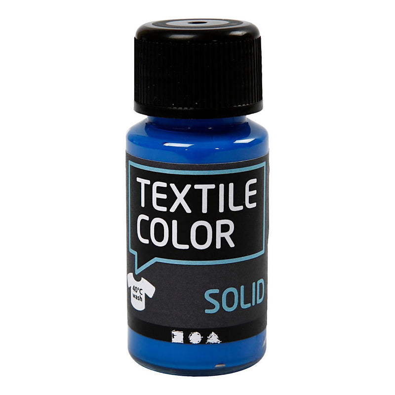Load image into Gallery viewer, Creativ company textile color dekkende textielverf - briljant blauw, 50ml
