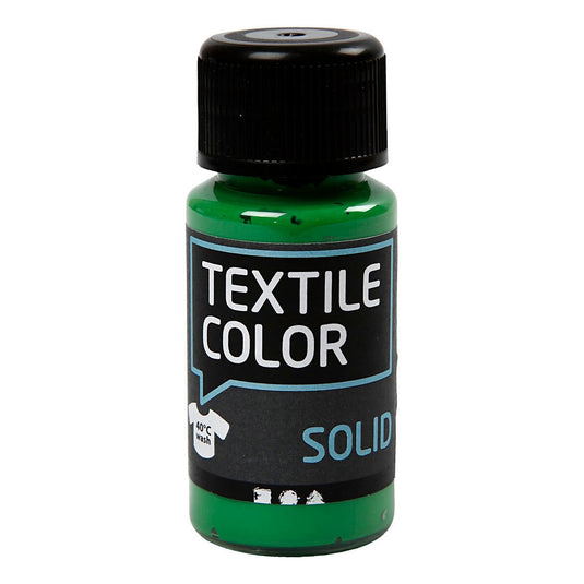 Creativ company textile color dekkende textielverf - briljant groen, 50ml
