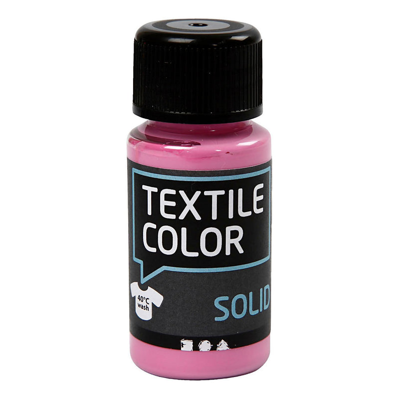 Load image into Gallery viewer, Creativ company textile color dekkende textielverf - roze, 50ml
