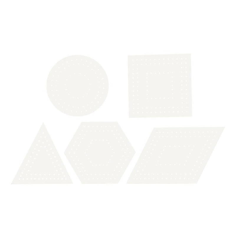 Cargue la imagen en el visor de la galería, Creativ company kruissteken karton wit geometrisch, 20st.
