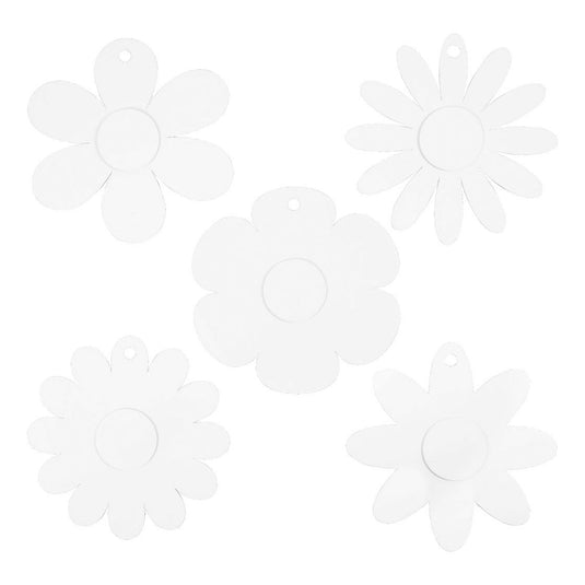 Creativ company bloemen wit, 5x 3st.