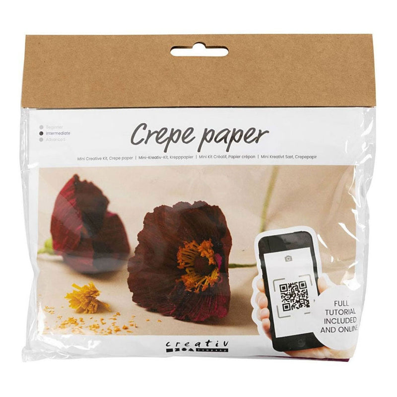 Load image into Gallery viewer, Creativ company mini hobbyset crepepapier klaprozen
