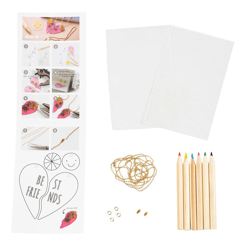 ギャラリービューアに画像をロードする, Creativ company mini hobbyset sieraden vriendschapskettingen van krimpfolie
