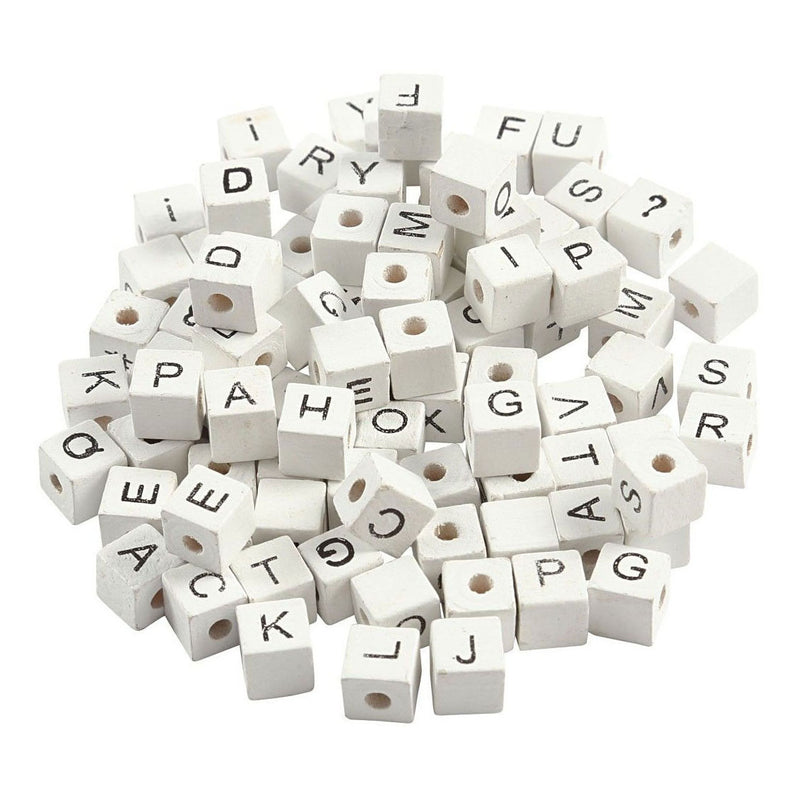 Afbeelding laden in galerijviewer, Creativ company letterkralen wit a-z, 92st.
