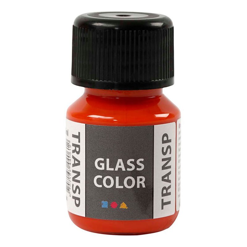 Load image into Gallery viewer, Creativ company glass color transparante verf - oranje, 30ml
