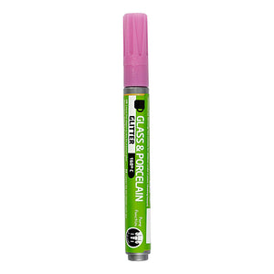 Creativ company glas- en porseleinstift glitter semi-dekkend - roze
