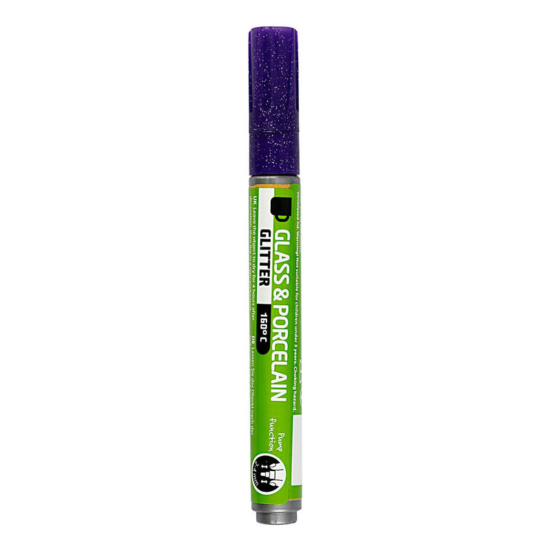 Load image into Gallery viewer, Creativ company glas- en porseleinstift glitter semi-dekkend - violet
