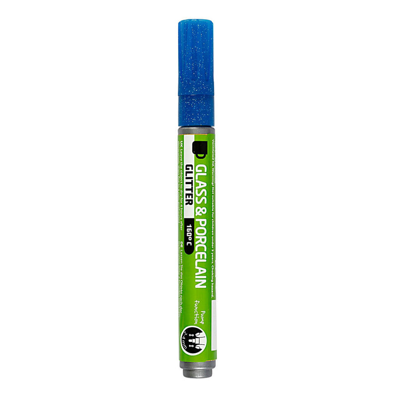 Load image into Gallery viewer, Creativ company glas- en porseleinstift glitter semi-dekkend - blauw
