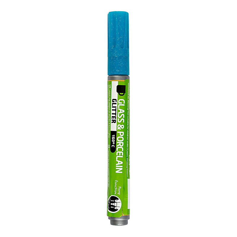 Load image into Gallery viewer, Creativ company glas- en porseleinstift glitter semi-dekkend - turquoise
