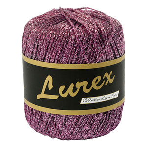 Creativ company lurex glitter garen paars, 160m