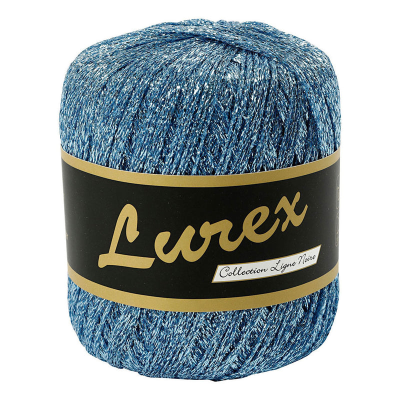 Load image into Gallery viewer, Creativ company lurex glitter garen lichtblauw, 160m
