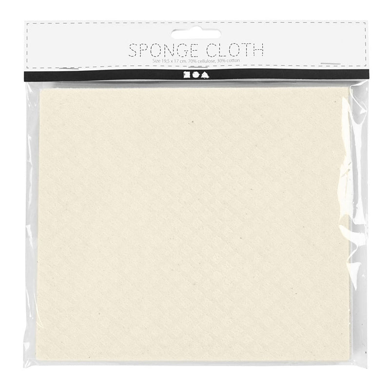 ギャラリービューアに画像をロードする, Creativ company http: www.cchobby.nl sponsdoek-afm-17x19-5-cm-off-white-3-stuk-1-doos
