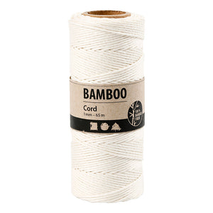Creativ company bamboekoord wit, 65m