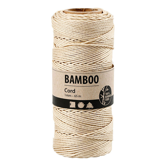 Creativ company bamboekoord 1 mm off-white 65 m