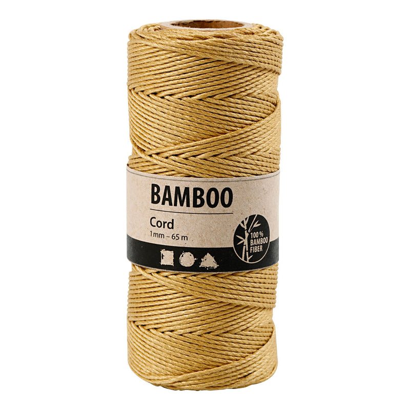 Load image into Gallery viewer, Creativ company bamboekoord goud, 65m
