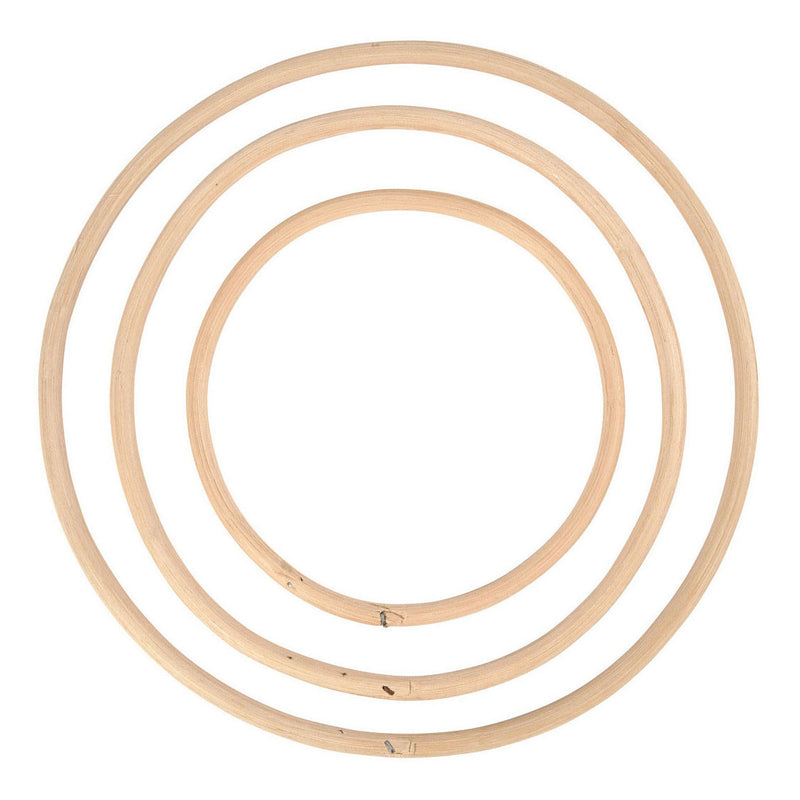 Load image into Gallery viewer, Creativ company https: www.cchobby.nl bamboe-ring-d-15-3-20-3-25-5-cm-3-stuk-1-set

