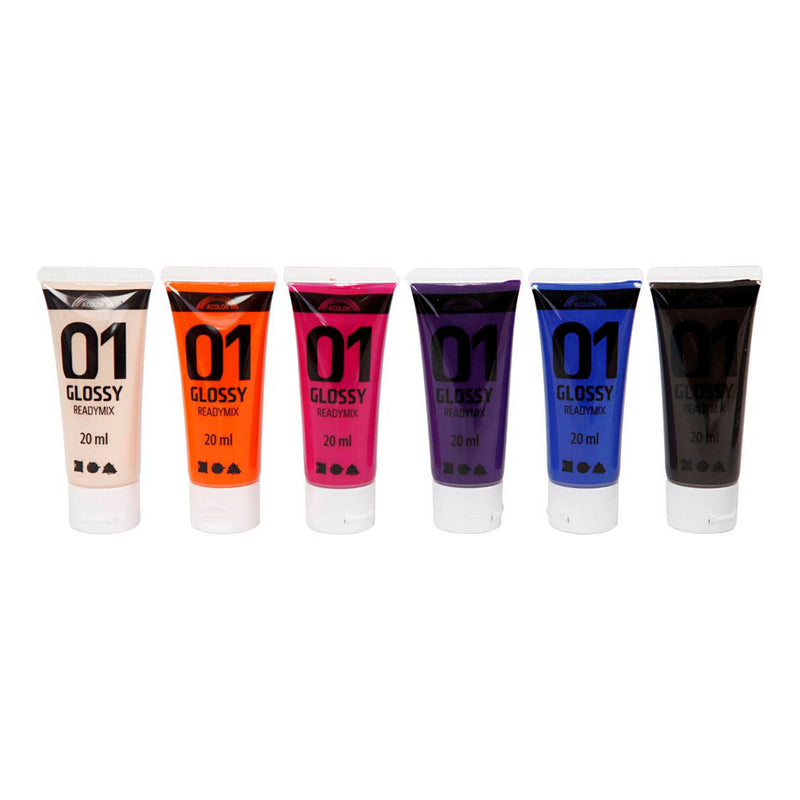 Load image into Gallery viewer, Creativ company acrylverf voor kinderen glossy extra kleuren, 6x20ml
