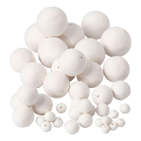 Creativ company katoen ballen wit, 42st.